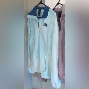 North Face Fleece Jacket - light blue, SMALL